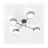 Emibig Plafonnier Maga Acier Gris | Convient pour 4x E14 - Max 10W