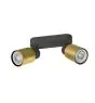 SLV Puri 2.0 Aluminium Spot Noir | Convient pour 2x GU10