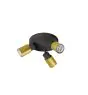SLV Puri 2.0 Aluminium Spot Noir | Convient pour 3x GU10