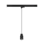 SLV Spot sur rail Suspension Luminaire Puri 2.0 3 Phases  Aluminium Noir | Convient pour 1x GU10 - Dimmable