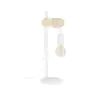 Eglo Lampe De Chevet Townshend Acier Blanc Bois | IP20 - Convient pour 1x E27 