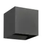 Eglo Applique Murale Calpi 3 Aluminium Anthracite Up & Down 2.8W 420lm - 830 Blanc Chaud | IP54