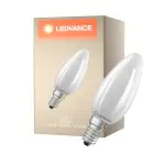 Ledvance LED Classic E14 Bougie Filament Dépolie 3.8W 806lm - 827 Blanc Très Chaud | Équivalent 60W