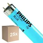 Lot 25x Philips MASTER TL-D 18W - Bleu | 60cm